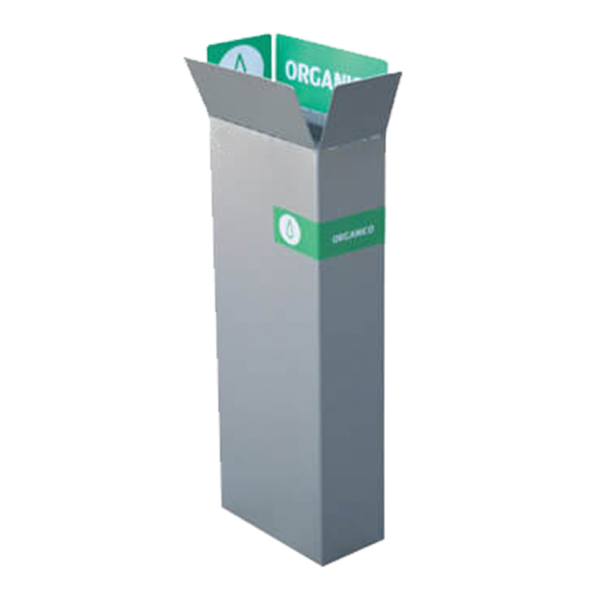 Bote de Basura para Reciclaje con Tapa Tipo Aro – Acero Color Plata | 39, 78 y 117 Litros