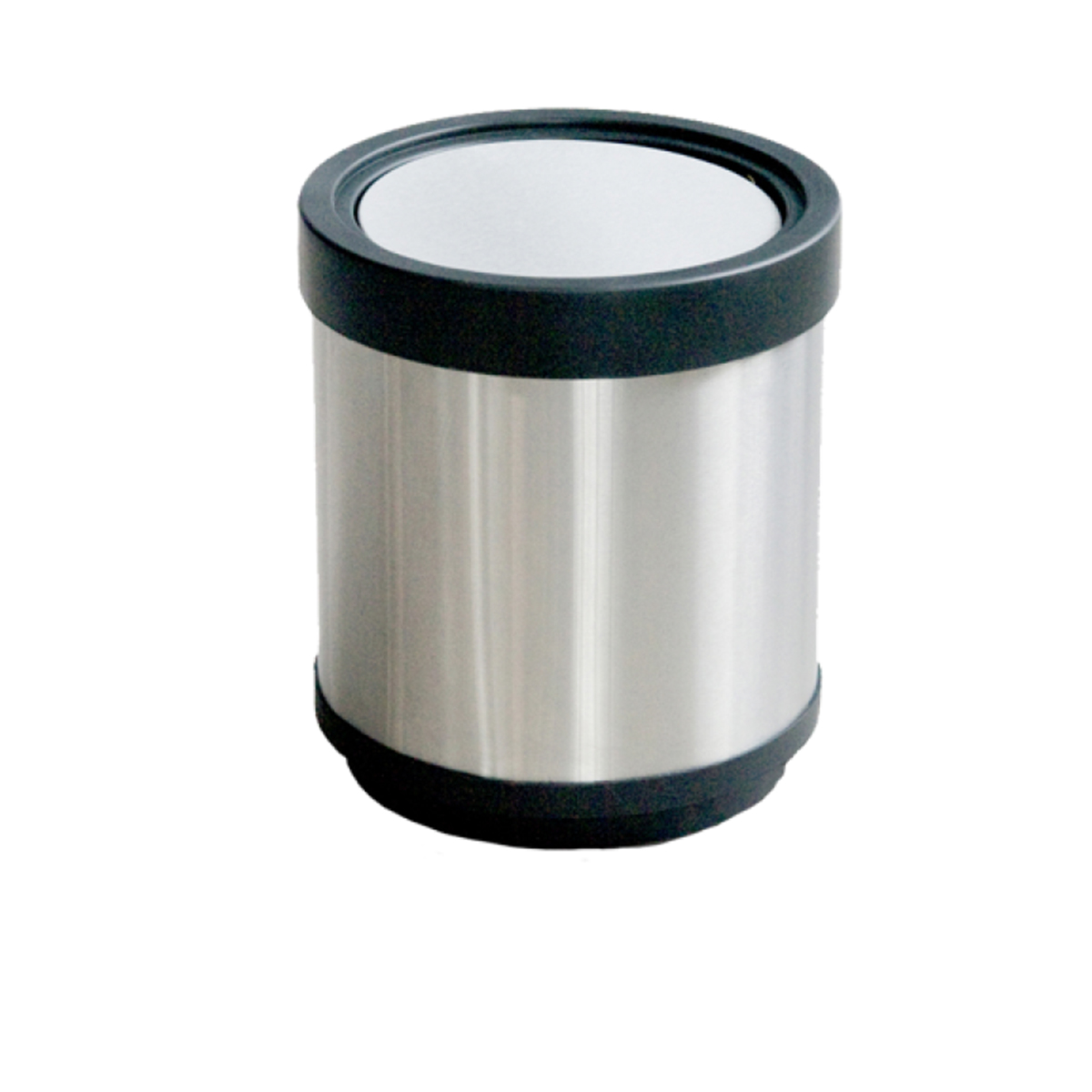 Cesto Papelero Cilíndrico con Tapa de Balancín | Acero Inoxidable 21 L