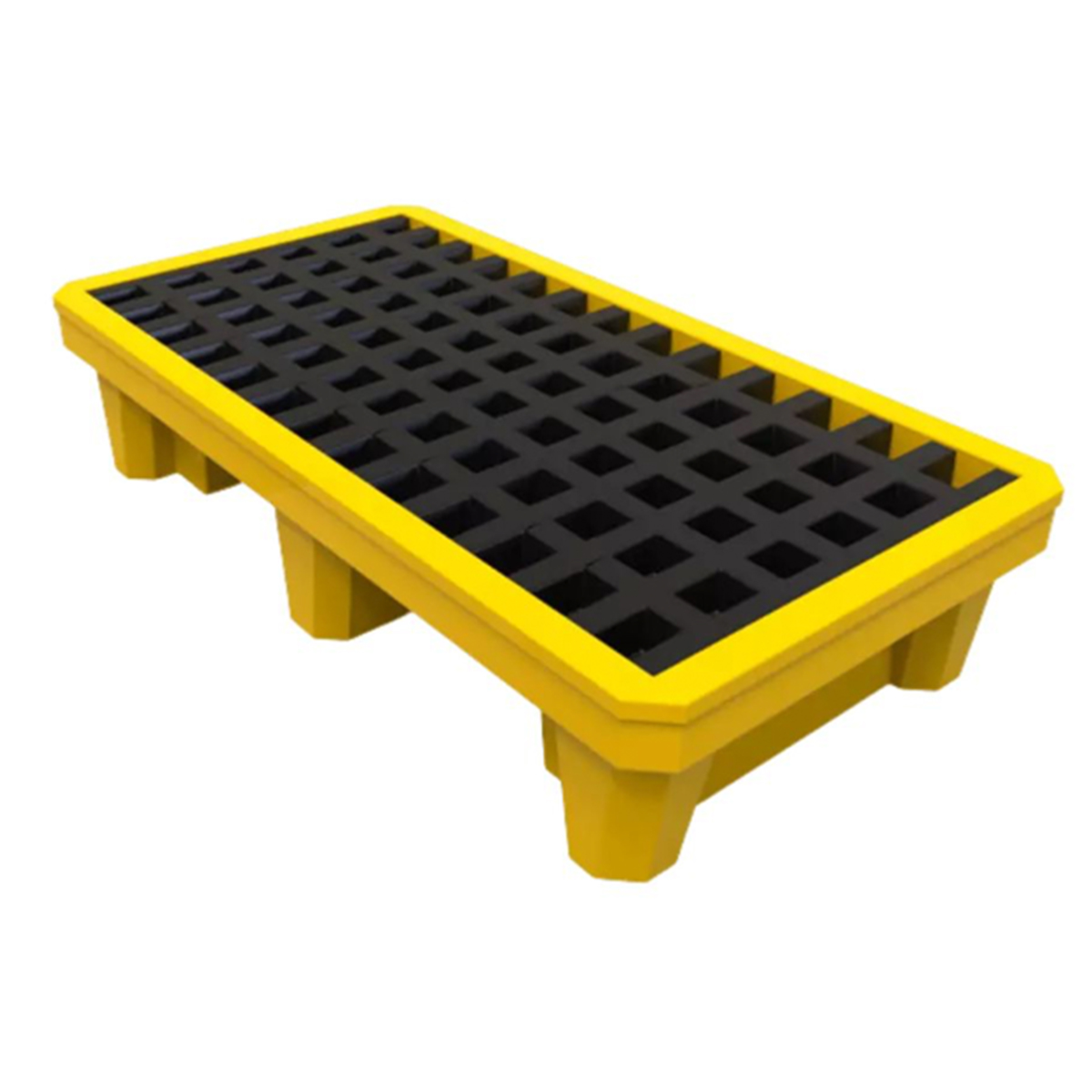 Tarima Antiderrame para Tambos Industriales TAR2-200 | HDPE de Alta Resistencia