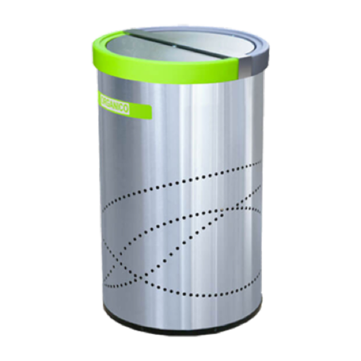 Bote de Basura Jumbo Doble Balancín de Acero Inoxidable – 150 Litros