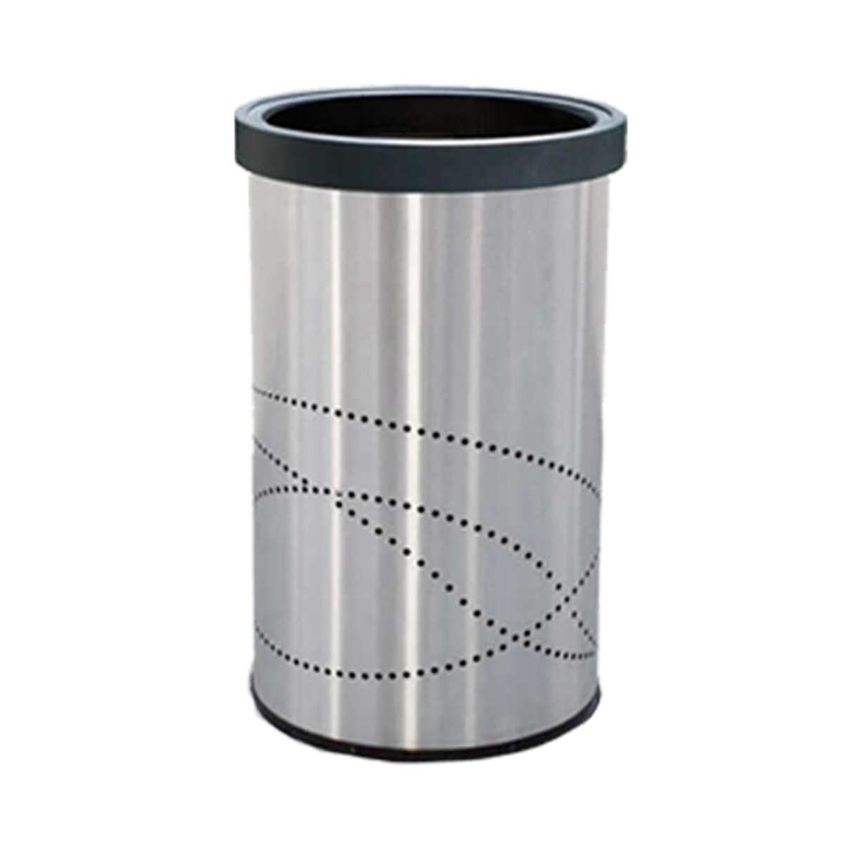 Bote de Basura Jumbo Aro de Acero Inoxidable – 150 Litros