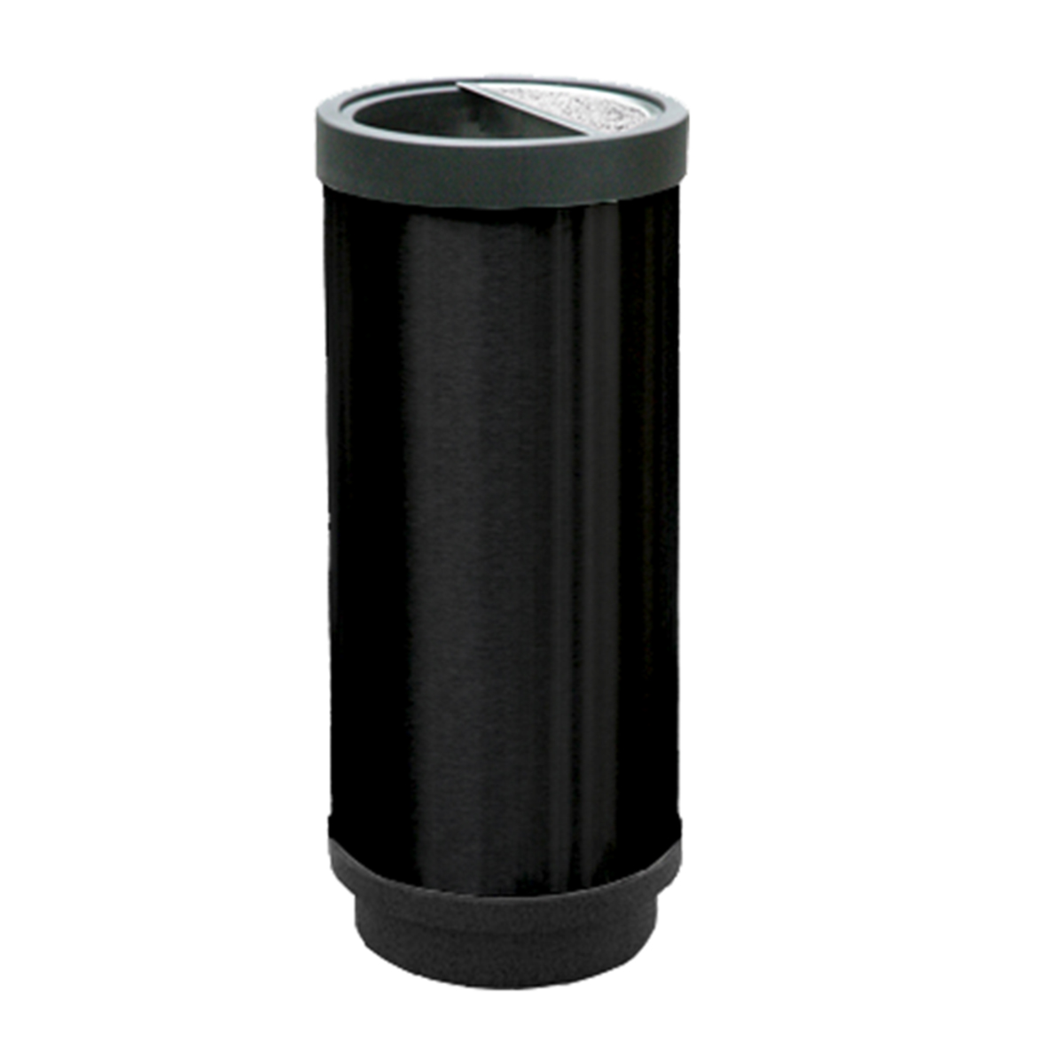 Cenicero Cilíndrico de Acero Inoxidable con Charola y Arena – 41 Litros