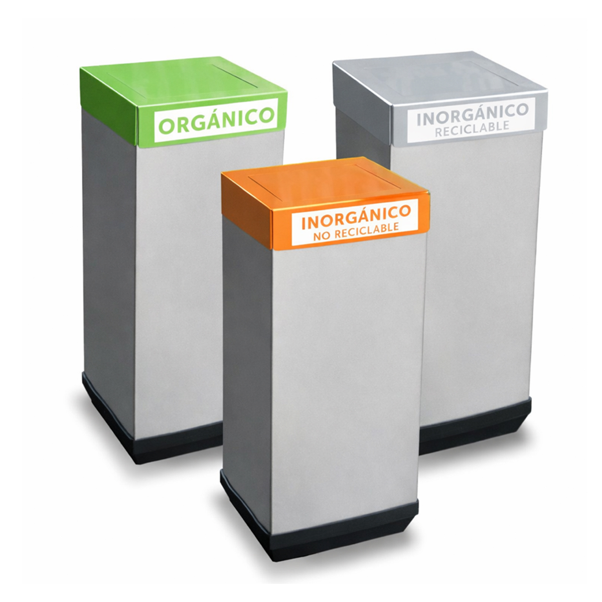 Bote de Basura Cubo con Tapa Balancín para Reciclaje – Acero Inoxidable | 43 Litros