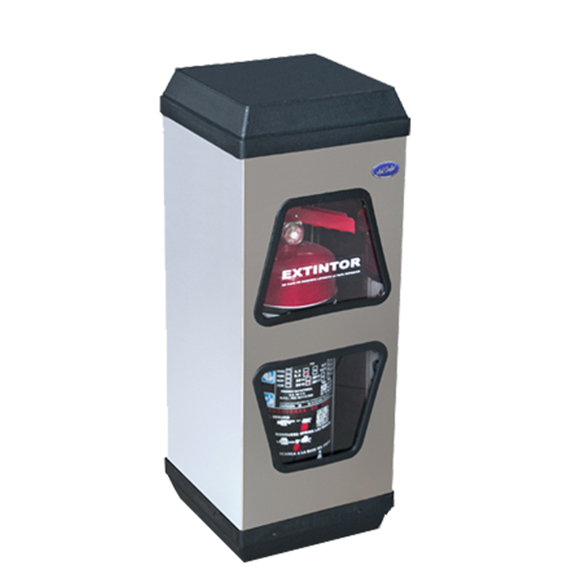 Contenedor Cubo para Extintor CO₂ – Acero Inoxidable (Hasta 9 kg)