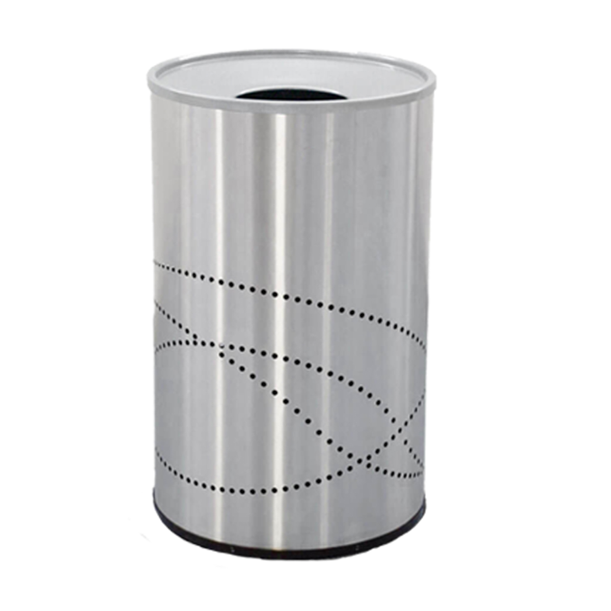 Bote de Basura Jumbo Cónico de Acero Inoxidable – 150 Litros