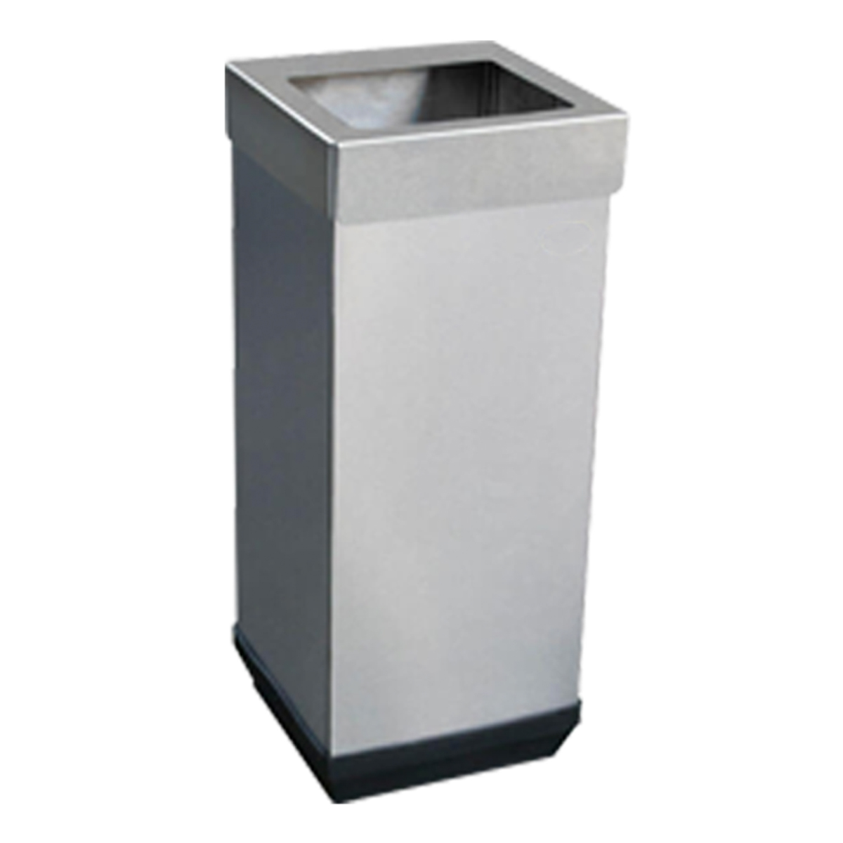 Bote de Basura Cubo con Tapa Abierta de Acero Inoxidable – 43 Litros