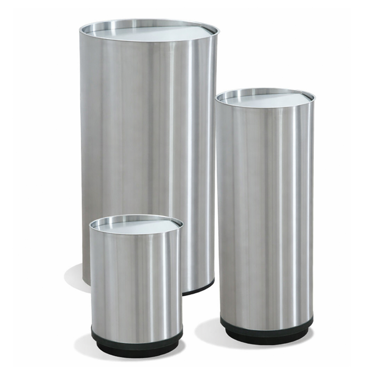 Basureros de Acero Inoxidable con Tapa Balancín – 14, 28 y 110 Litros