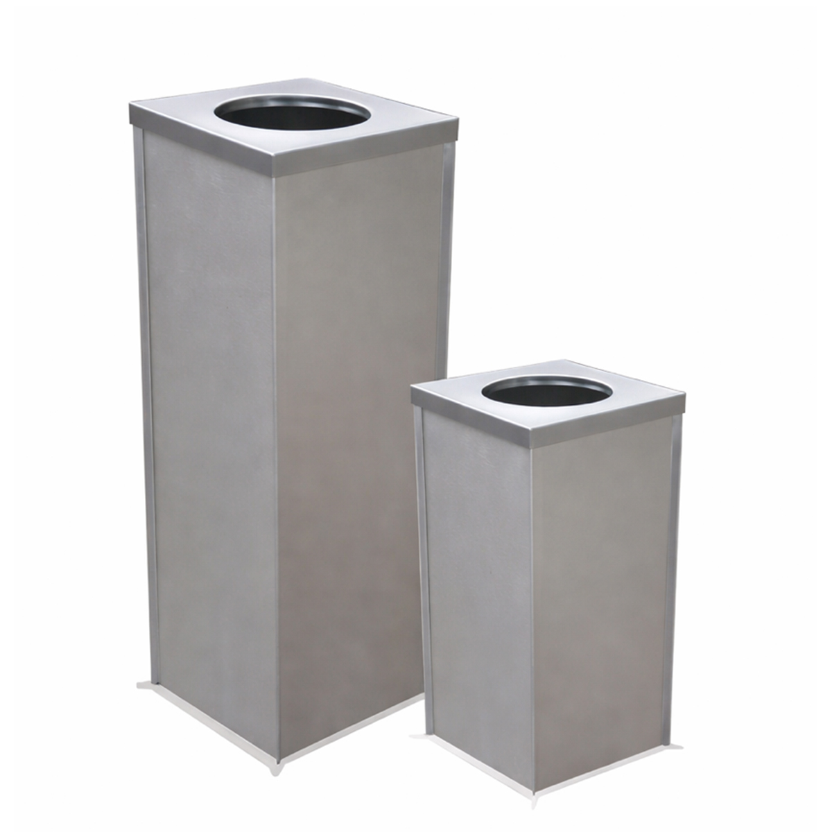 Bote de Basura Cubo Q de Acero Inoxidable con Abertura Superior – 12 y 24 Litros