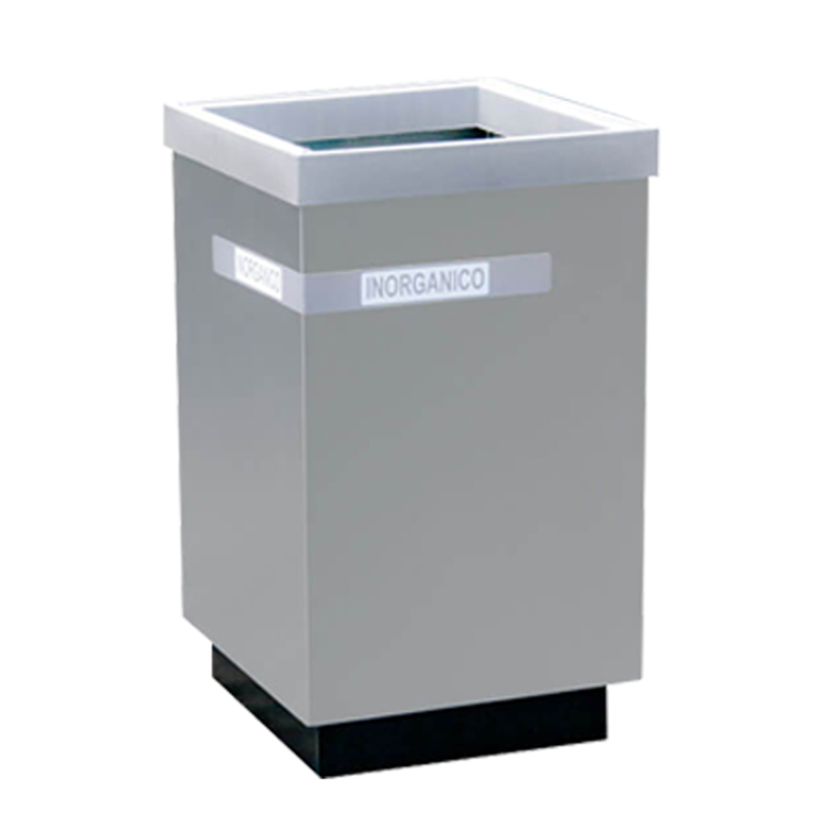 Basurero Cubo Grande con Aro para Reciclaje – Acero Inoxidable | 98 Litros