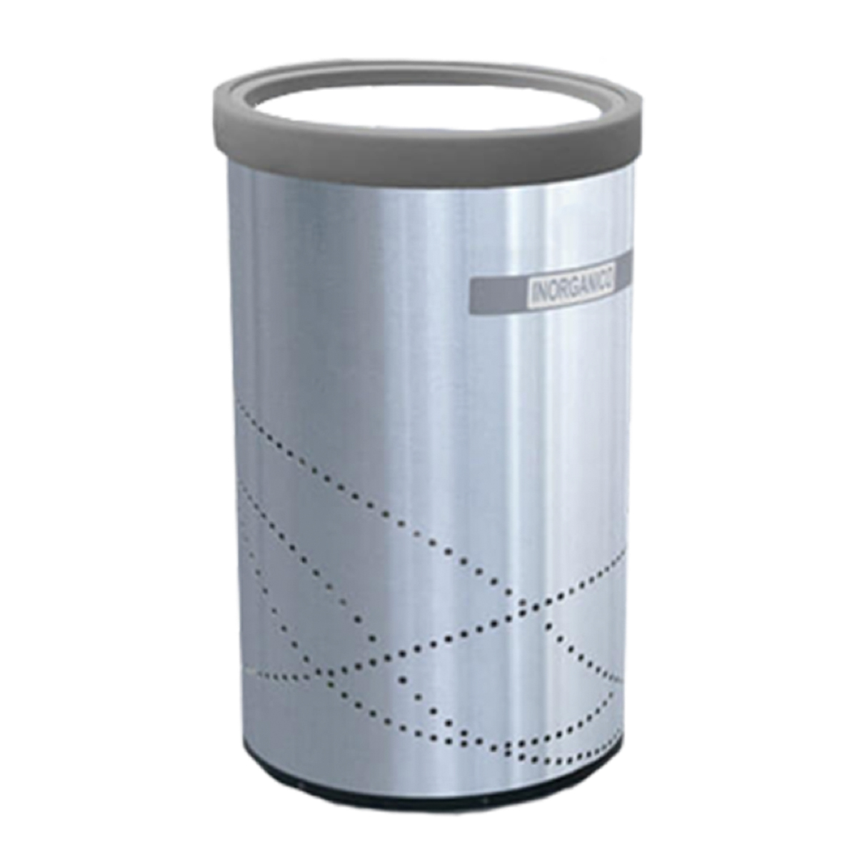 Bote de Basura Jumbo con Aro de Acero Inoxidable – 150 Litros