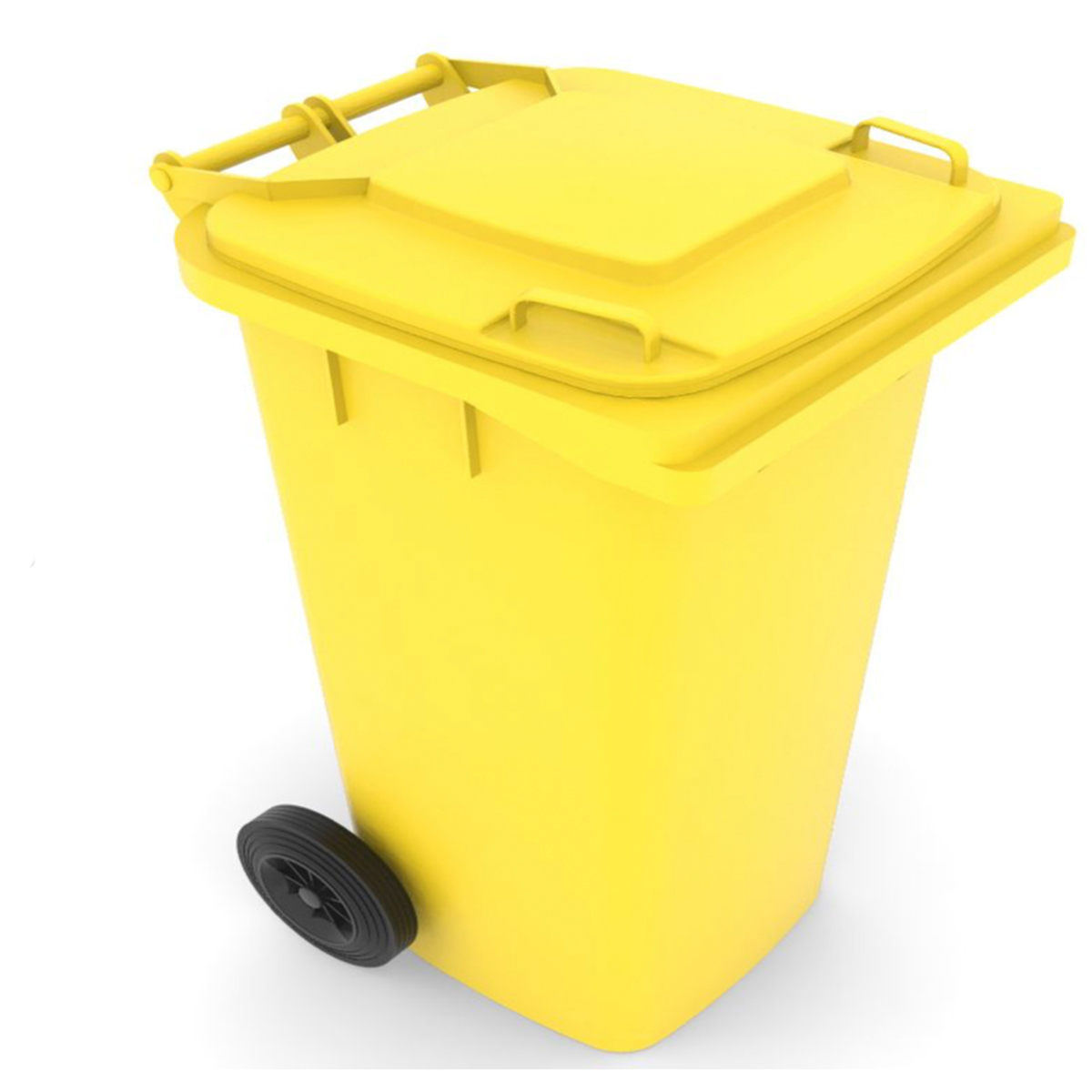 CONTENEDOR VIC-120 HD SIN PEDAL CON TAPA HERMÉTICA Y RUEDAS DE 8”