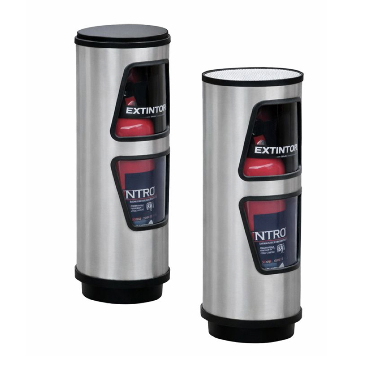 Contenedor Cilíndrico G para Extintor CO₂ – Acero Inoxidable (Hasta 9 kg)