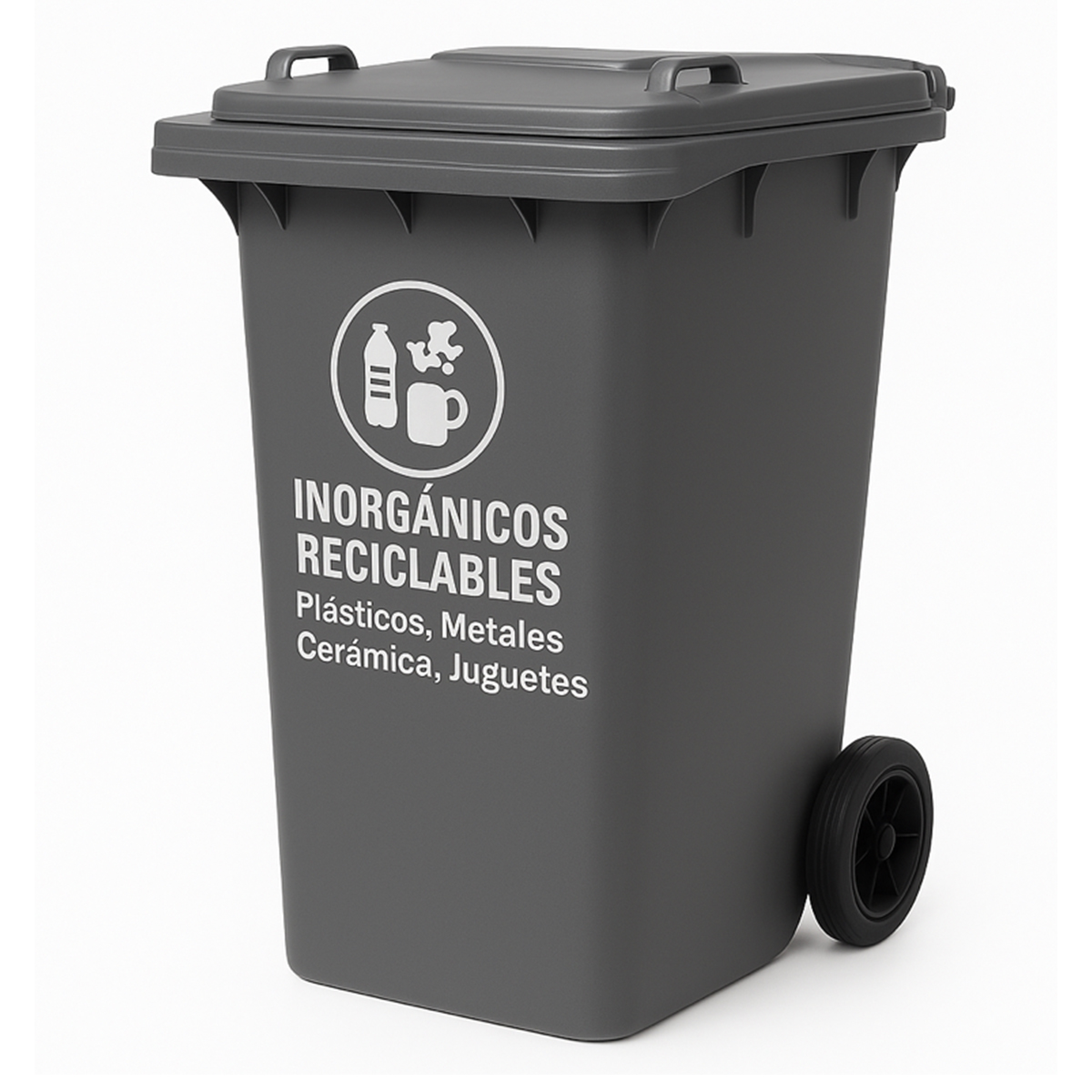 BOTE DE BASURA GRIS  VIC 240 HD