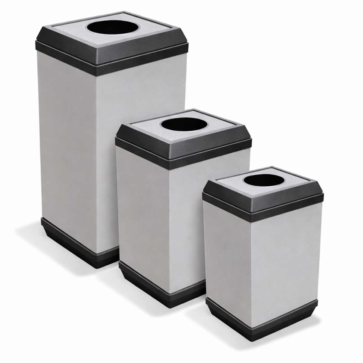 Bote de Basura Cubo con Tapa Perforada de Acero Inoxidable – 26, 33 y 47 Litros