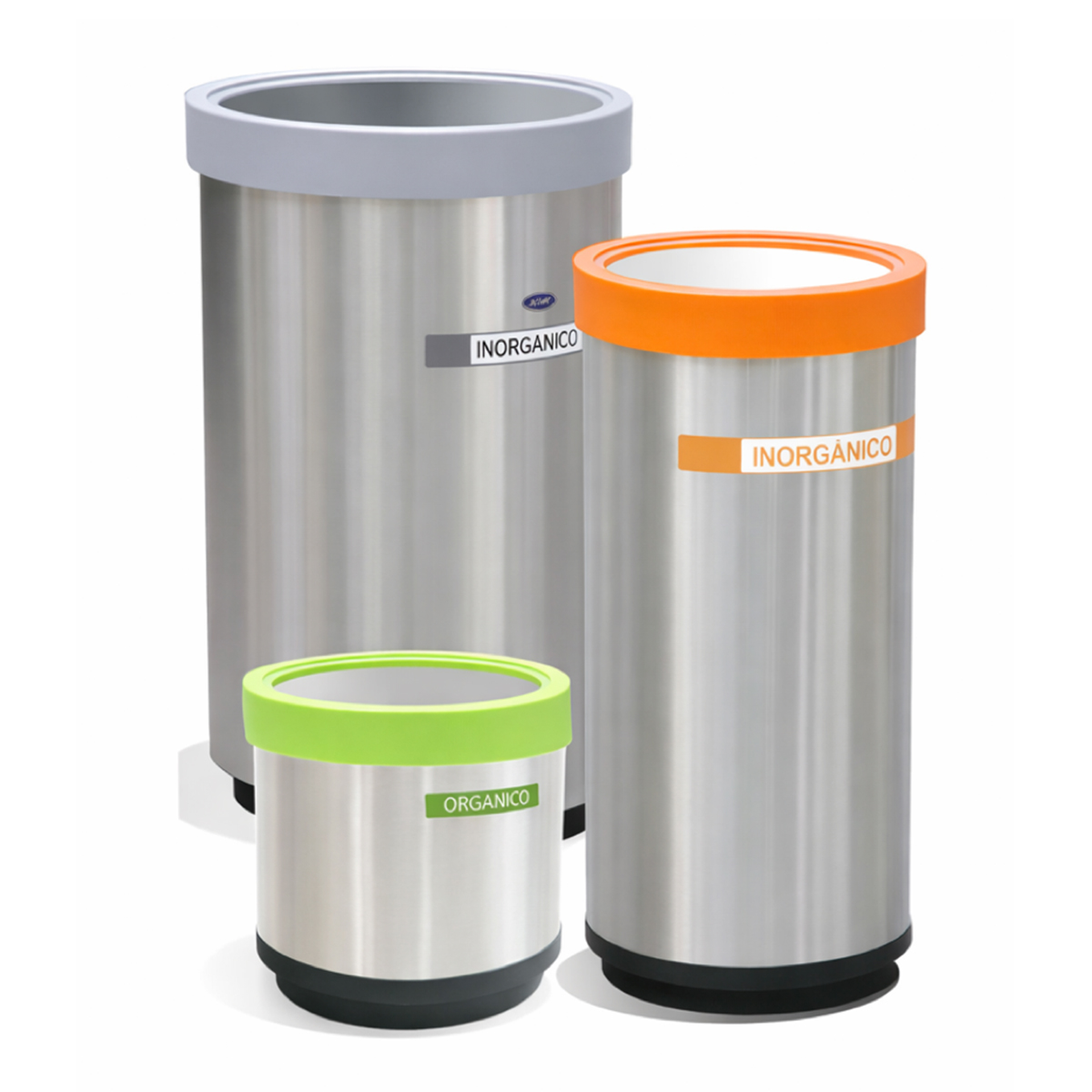 Bote de Basura Cilíndrico con Tapa Balancín – Acero Inoxidable | 21, 41 y 84 Litros